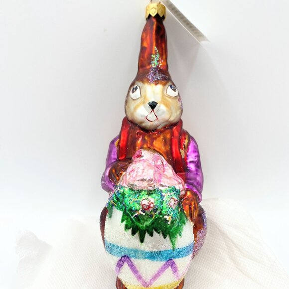 Christopher Radko 6.5 Inch Roy Rabbit Ornament Easter Hare Tree Ornaments XN57